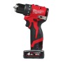 Kit M12 BLDDRC-402Cn° 1. TRAPANO COMPATTO MILWAUKEE 12 VOLT BRUSHLESS n° 2. BATTERIE 4,0 AHn° 1. CARICATOREn° 1. VALIGETTA