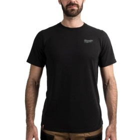 T-SHIRT MILWAUKEE HYBRID A MANICA CORTA - NERO
