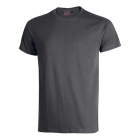 T-SHIRT U-POWER FIGI - MANICA CORTA COTONE 100% GIROCOLLO - GREY METEORITE