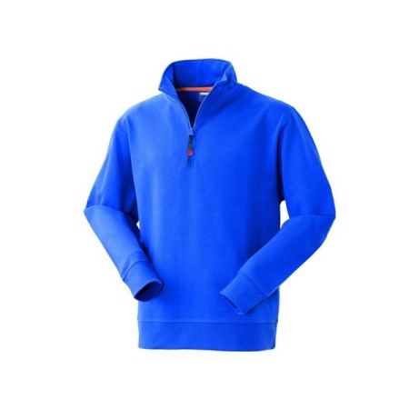 FELPA ROSSINI GRABBY M/ZIP 100% COT - ROYAL