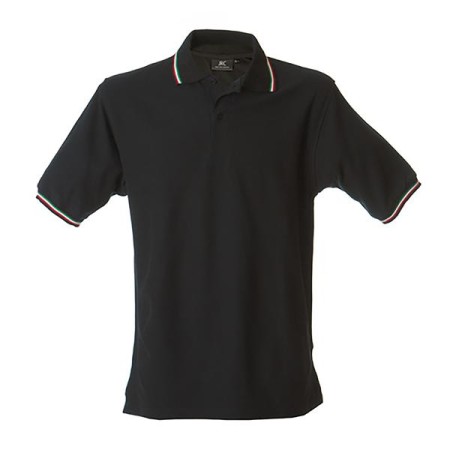 POLO JRC NEW AOSTA MAN 200 G/M² - BLACK