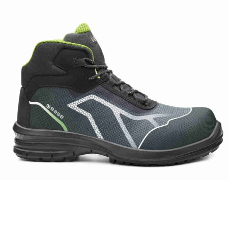 BASE PROTECTION - OREN TOP S3 SRC B0979-0WA - SCARPA DI SICUREZZA ALTA TESSUTO TECNICO - GRIGIO/VERDE