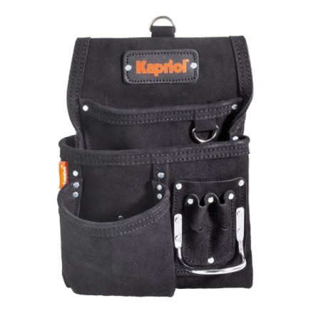 BORSA IN PELLE NERA KAPRIOL 5 TASCHE