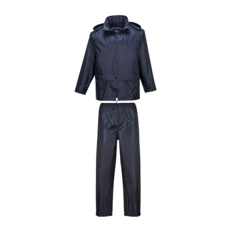 L440 - COMPLETO IMPERMEABILE PORTWEST ESSENTIALS (COMPLETO 2 PEZZI) XXL - BLU NAVY