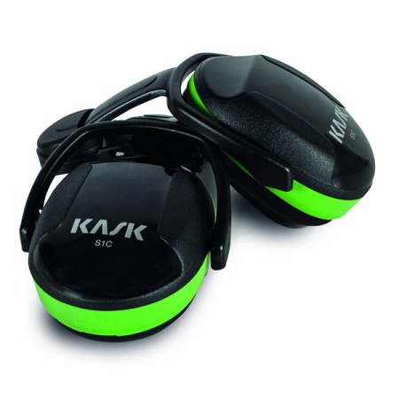 SC1 CUFFIE ANTI RUMORE KASK - NERO\VERDE