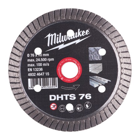 DISCO DIAM. MILWAUKEE DHTS 76MM per M12FCOT