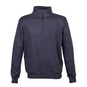 FELPA JRC BELGIO MAN A MEZZA ZIP - NAVY
