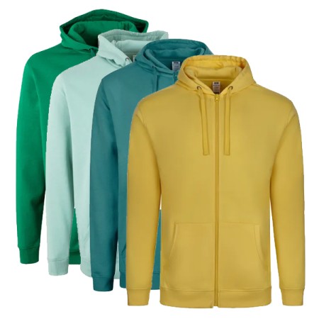 FELPA BYRON CON CAPPUCCIO E ZIP INTERA VELILLA