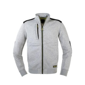 FELPA KAPRIOL SLICK CON ZIP M - GRIGIO CHIARO MELANGE