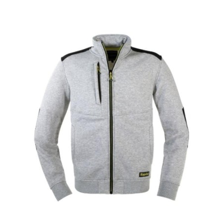 FELPA KAPRIOL SLICK CON ZIP M - GRIGIO CHIARO MELANGE