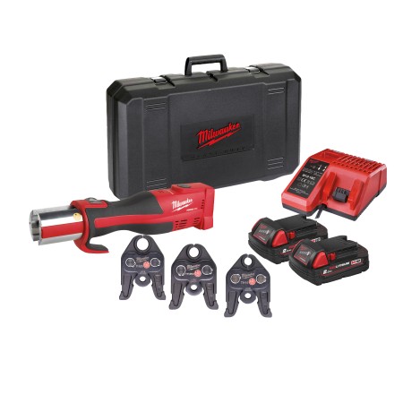 M18 BLHPT-202C TH-SET2 - PRESSATRICE IDRAULICA MILWAUKEE 18V 2,0 AH CON SET GANASCE TH - MOTORE BRUSHLESS