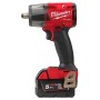 M18 FMTIW2F12-502X - AVVITATORE A IMPULSI MILWAUKEE 18 VOLT 1/2" 5,0AH TECNOLOGIA FUEL VALIGETTA HEAVYDUTY CON ANELLO DI FRIZIO