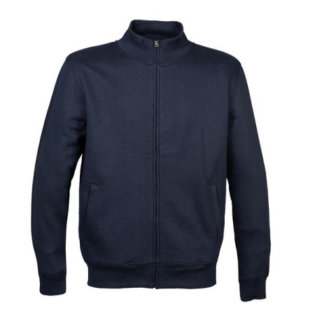 Felpa Dallas Man Zip intera 280 g/m² - NAVY