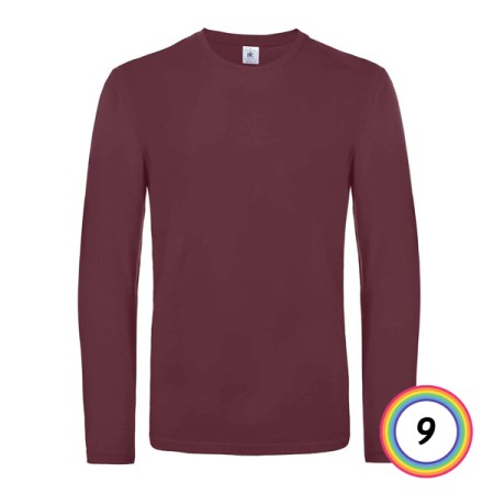 T-SHIRT B&C MANICA LUNGA - DISPONIBILE IN 9 COLORAZIONI