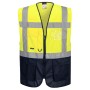C476 - GILET PORTWEST EXECUTIVE VARSAVIA L - GIALLO/NAVY