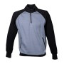 Felpa Nottingham mezza zip LINEA WORK - GREY/BLACK