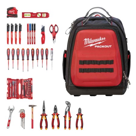 PACKOUT MILWAUKEE ZAINO ELETTRICISTA - 73 PZ