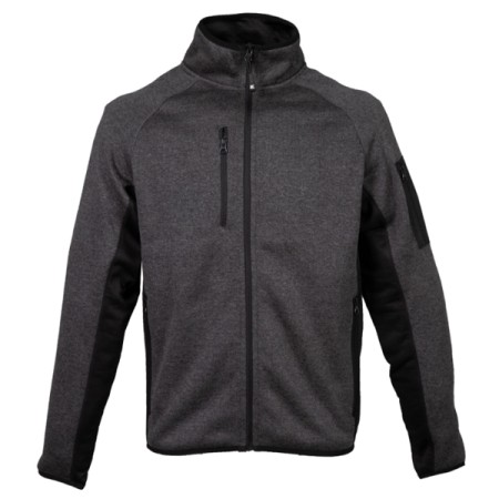 KNITTED FLEECE JRC MONVISO MAN - DARK GREY