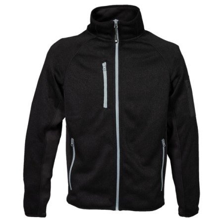 KNITTED FLEECE JRC MONVISO MAN - BLACK
