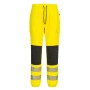 KX346 - PW3 FLEXI JOGGER PORTWEST PANTALONE HI-VIS XXXL - GIALLO/NERO