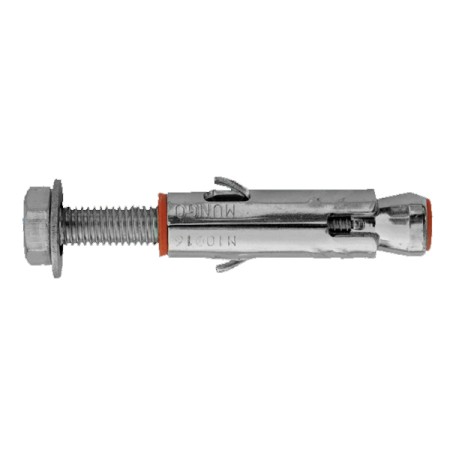 SCATOLA TASSELLO MUNGO IN ACCIAIO CON VITE T.E. CLASSE 8.8 - MLM-S - M6 X 55 MM - VITE M6 X 55 MM - SPESSORE FISSABILE 10 MM - 