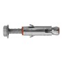 SCATOLA TASSELLO MUNGO IN ACCIAIO CON VITE T.E. CLASSE 8.8 - MLM-S - M6 X 55 MM - VITE M6 X 55 MM - SPESSORE FISSABILE 10 MM - 
