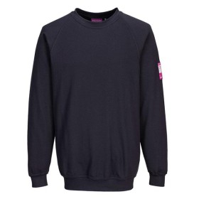 FR12 - Felpa maniche lunghe Ignifuga antistatica Blu navy - L