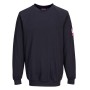 FR12 - Felpa maniche lunghe Ignifuga antistatica Blu navy - XL
