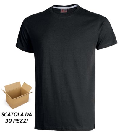 T-SHIRT U-POWER "FIGI" - SCATOLA 30 MAGLIETTE - BLACK CARBON