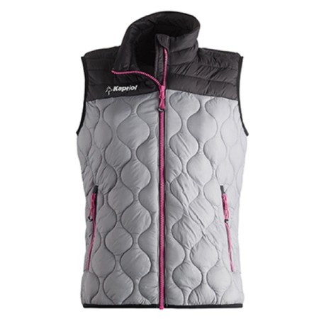 GILET IMBOTTITO DONNA KAPRIOL THERMIC M - GRIGIO/NERO/ROSA