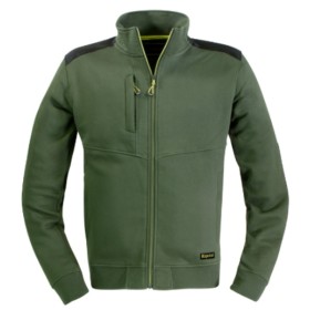 FELPA DA LAVORO KAPRIOL SLICK ZIP LUNGA - XL - VERDE