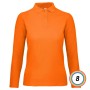 POLO B&C MANICA LUNGA DUE BOTTONI DONNA ID.001 LSL - 8 COLORI