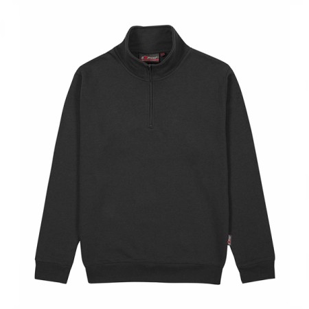 FELPA U-POWER TAUTRA MEZZA ZIP - BLACK CARBON