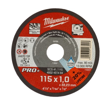 MOLE DA TAGLIO MILWAUKEE SCS41D 115x1mm - PRO+