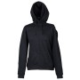 FELPA JRC ZIP INTERA CON CAPPUCCIO OKLAHOMA LADY - BLACK