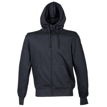 FELPA JRC ZIP INTERA CON CAPPUCCIO OKLAHOMA MAN - BLACK