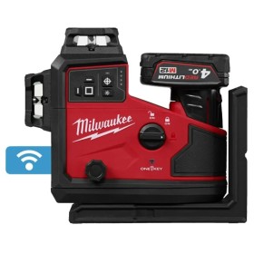 M12 A3PLO-401C - LASER LINEARE VERDE A TRE LINEE 360° MILWAUKEE CON AUTOALLINEAMENTO 4.0AH