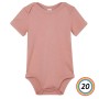 BABY BODYSUIT BABYBUGZ BODY NEONATO A MANICHE CORTE 100% COTONE - 20 COLORI