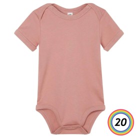 BABY BODYSUIT BABYBUGZ BODY NEONATO A MANICHE CORTE 100% COTONE - 20 COLORI