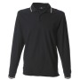 POLO MANICA LUNGA JRC SAVONA - BLACK