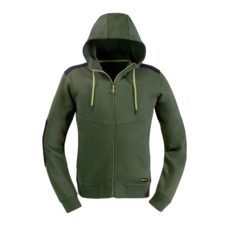 FELPA KAPRIOL SLICK CON CAPPUCCIO - 5XL - VERDE