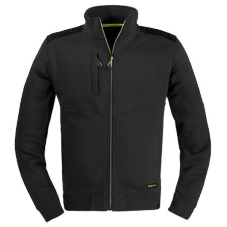 FELPA KAPRIOL SLICK ZIP LUNGA - L - NERO