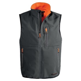 GILET KAPRIOL TECH IN SOFTSHELL - L - GRIGIO/ARANCIO