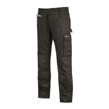 U-POWER DON'T WORRY - ROCK - PANTALONE LUNGO CON TASCHE LATERALI WDW361BC - BLACK CARBON