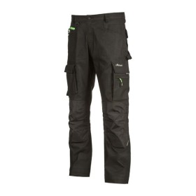 U-POWER INDUSTRY - READY - PANTALONE LUNGO CON TASCHE LATERALI WDW355BC - BLACK CARBON