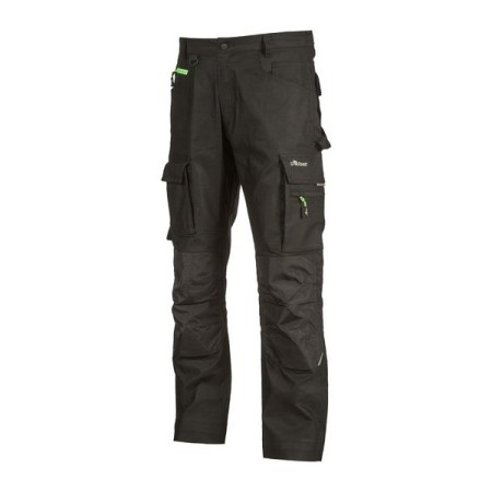 U-POWER INDUSTRY - READY - PANTALONE LUNGO CON TASCHE LATERALI WDW355BC - BLACK CARBON