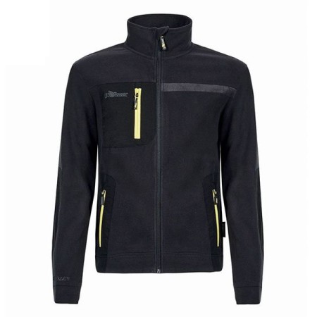U-POWER U-SUPREMACY - VENUS - FELPA CON ZIP INTERA WFU225BC - BLACK CARBON
