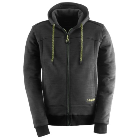 FELPA SLICK C/CAPPUCCIO NERA L