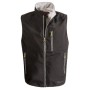 KAPRIOL - TECH - GILET DA LAVORO IN SOFTSHELL SMANICATO - L - NERO