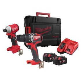 MILWAUKEE - M18 BLCPP2A-402C - M18 BLPDRC + M18 BLIDRC, 2 Batterie 18V 4 Ah 4933492827